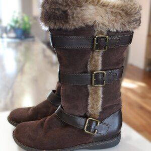 B.O.C. BORN CONCEPT furlined Mukluk type boots,  Womens size 8.5, LIKE NEW